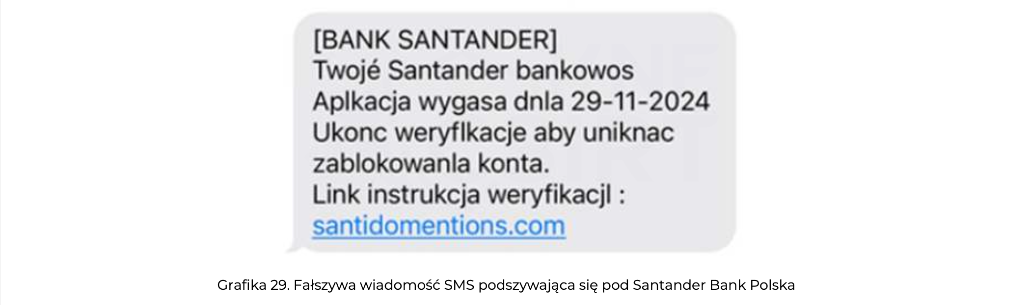 BANK SMS SANTANDER OSZUSTWO 1