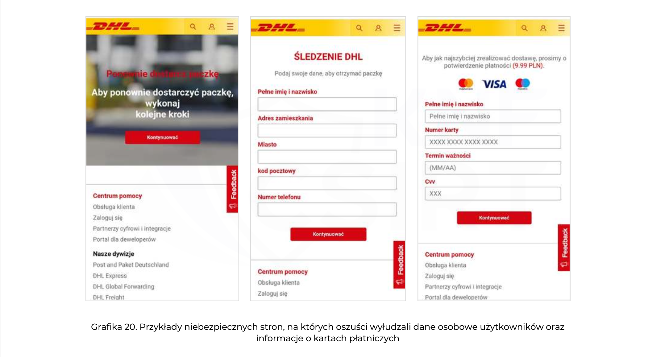 CSIRT KNF PHISHING OSZUSTWO KURIER PACZKA SMS