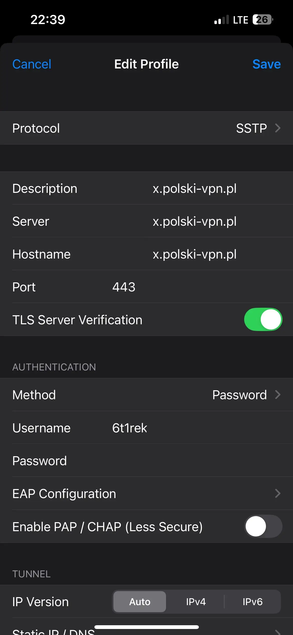 SSTP VPN iPhone, Mac, iPad, iOS