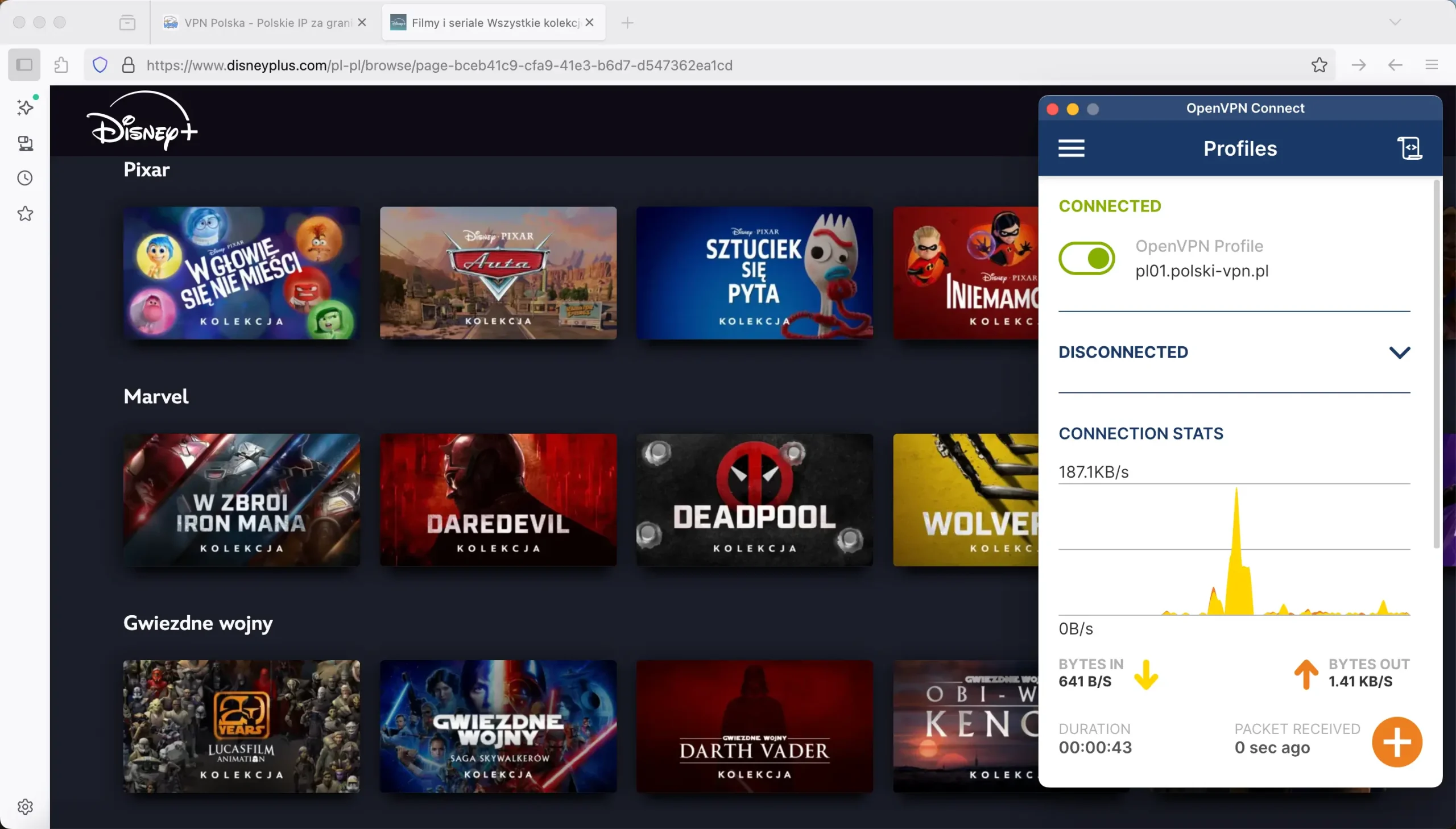disney plus za granicą jak oglądać vpn polska