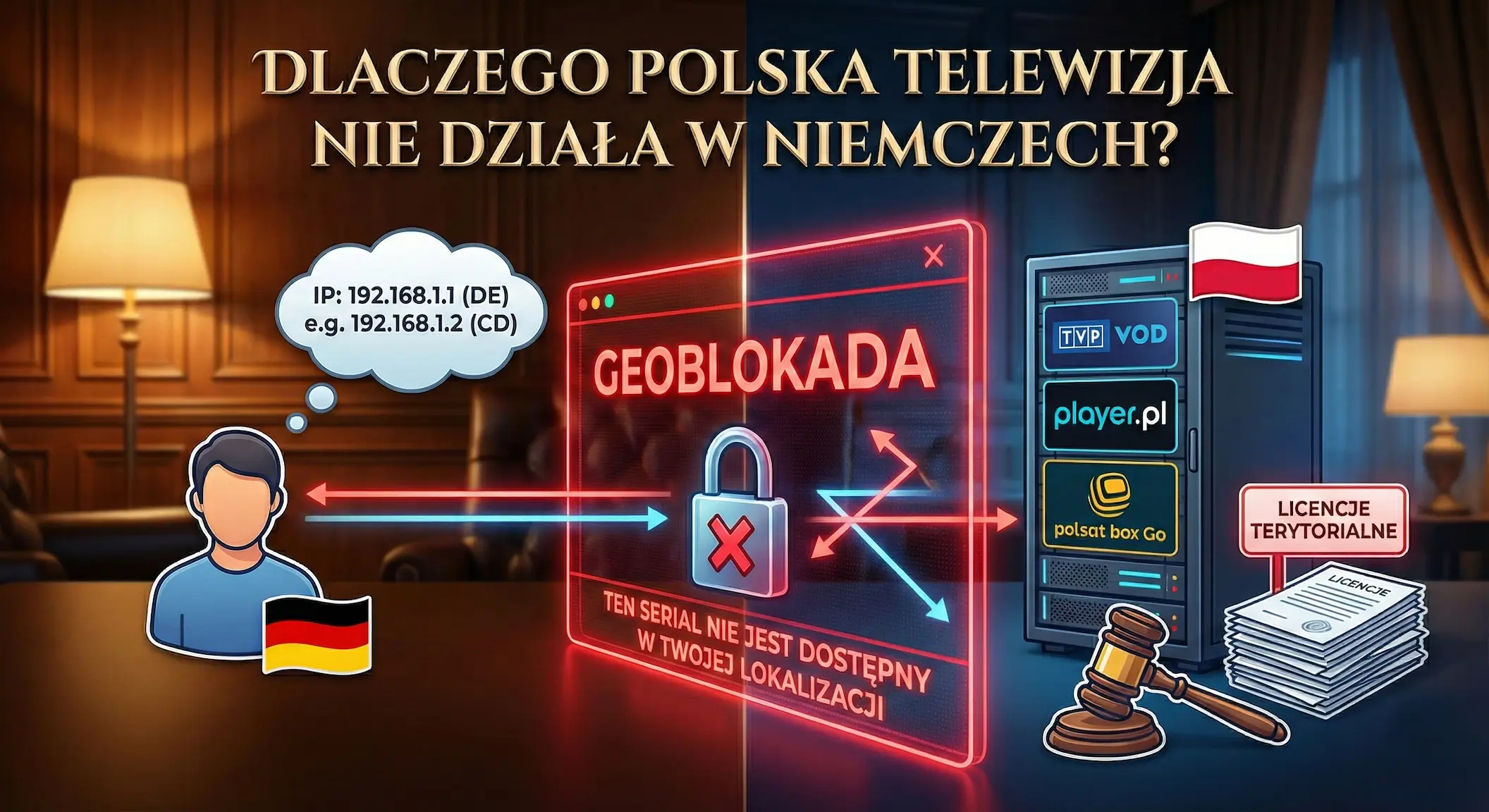 Blokada regionalna VOD w Niemczech VPN Polska