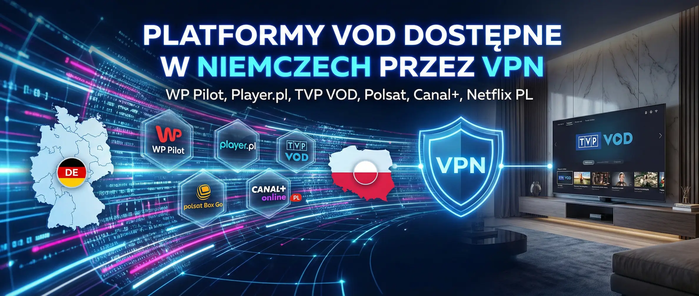 Polska telewizja VOD w Niemczech VPN