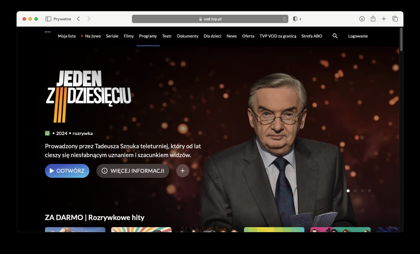 jak oglądać tvp vod tvp sport za granicą